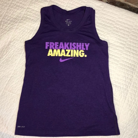 Nike Tops - Purple Nike Dri fit tank. EUC. Sz medium.